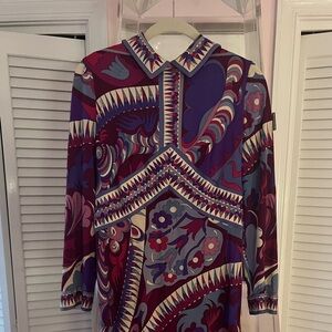 Emilio PUCCI Vintage Jersey dress. Purples. Size 4 or 6.
